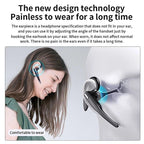 Wireless Bluetooth Business Earphone Noise Isolating Earbuds Wireless Headphones With Chraging Case LED Display Built-in Microphones For Clear Calls Single Over Ear Handsfree Earbud For Driving Charging Case Headphone Microphone Office Headset For Work Stevvex