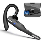 Wireless Bluetooth Business Earphone Noise Isolating Earbuds Wireless Headphones With Chraging Case LED Display Built-in Microphones For Clear Calls Single Over Ear Handsfree Earbud For Driving Charging Case Headphone Microphone Office Headset For Work Stevvex