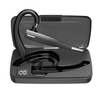 Wireless Bluetooth Business Earphone Noise Isolating Earbuds Wireless Headphones With Chraging Case LED Display Built-in Microphones For Clear Calls Single Over Ear Handsfree Earbud For Driving Charging Case Headphone Microphone Office Headset For Work Stevvex