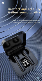 Wireless Bluetooth Earphone Air Sports Running Headphone LED Display Earbuds Noise Reduction Updated Design with Industry Leading Sound & Improved Comfort, Long Wireless Range Stevvex