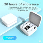 Wireless Bluetooth Earphone Air Sports Running Headphone LED Display Earbuds Noise Reduction Updated Design with Industry Leading Sound & Improved Comfort, Long Wireless Range Stevvex
