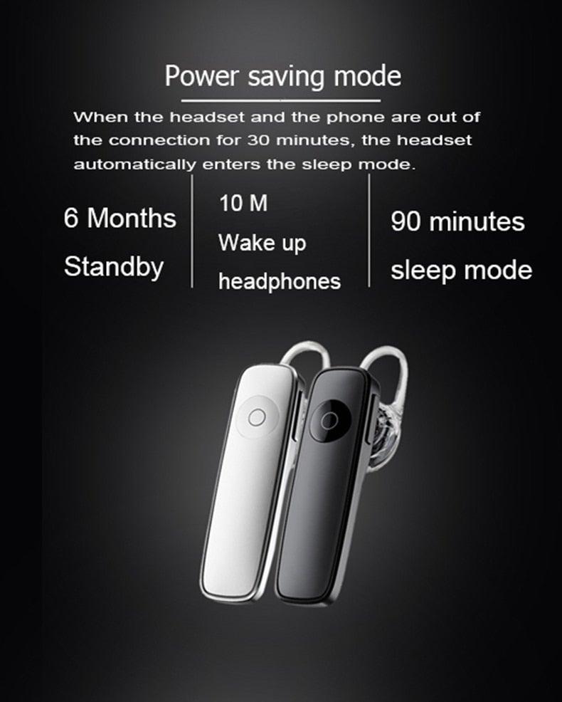 Wireless Bluetooth Earphone In-ear Single Mini Volume Control Earbud Hands Free Call Stereo Music Headset With Microphone Ultralight Earphone Hands-Free Compatible For Smart Phones Stevvex