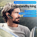 Wireless Bluetooth Headset Business Hands Free Long Standby V5.0 Earphones Waterproof Sport Earbuds With Microphone For Driving Stevvex