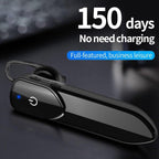 Wireless Bluetooth Headset Business Hands Free Long Standby V5.0 Earphones Waterproof Sport Earbuds With Microphone For Driving Stevvex