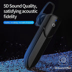 Wireless Bluetooth Headset Business Hands Free Long Standby V5.0 Earphones Waterproof Sport Earbuds With Microphone For Driving Stevvex