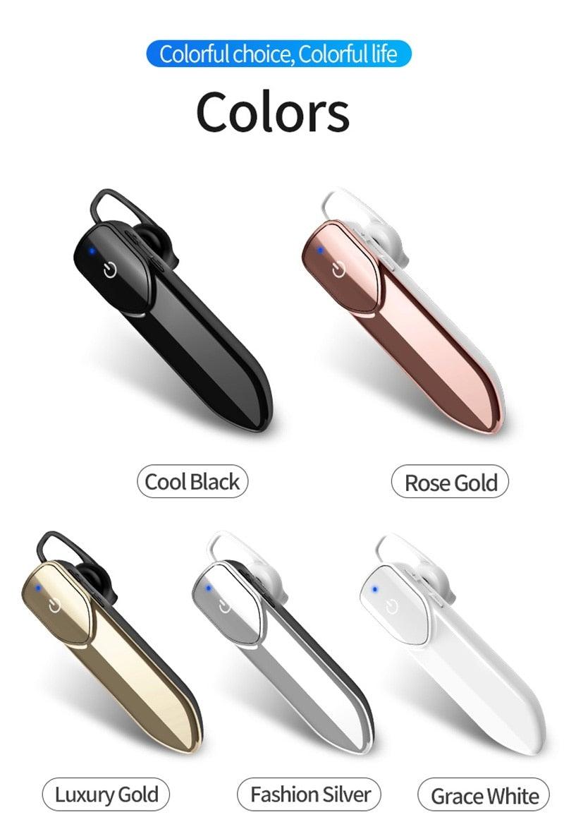 Wireless Bluetooth Headset Business Hands Free Long Standby V5.0 Earphones Waterproof Sport Earbuds With Microphone For Driving Stevvex