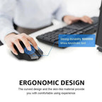Wireless Design 2.4 GHz Ergonomic Mouse 1600 DPI USB Optical Bluetooth-Compatible Mouse Computer Gaming Mouse Stevvex