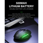 Wireless Design 2.4 GHz Ergonomic Mouse 1600 DPI USB Optical Bluetooth-Compatible Mouse Computer Gaming Mouse Stevvex
