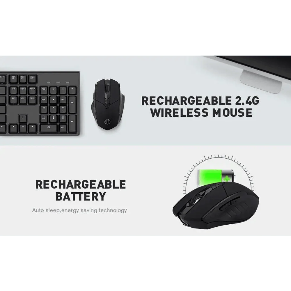 Wireless Design 2.4 GHz Ergonomic Mouse 1600 DPI USB Optical Bluetooth-Compatible Mouse Computer Gaming Mouse Stevvex