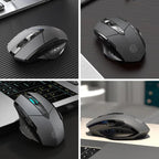 Wireless Design 2.4 GHz Ergonomic Mouse 1600 DPI USB Optical Bluetooth-Compatible Mouse Computer Gaming Mouse Stevvex