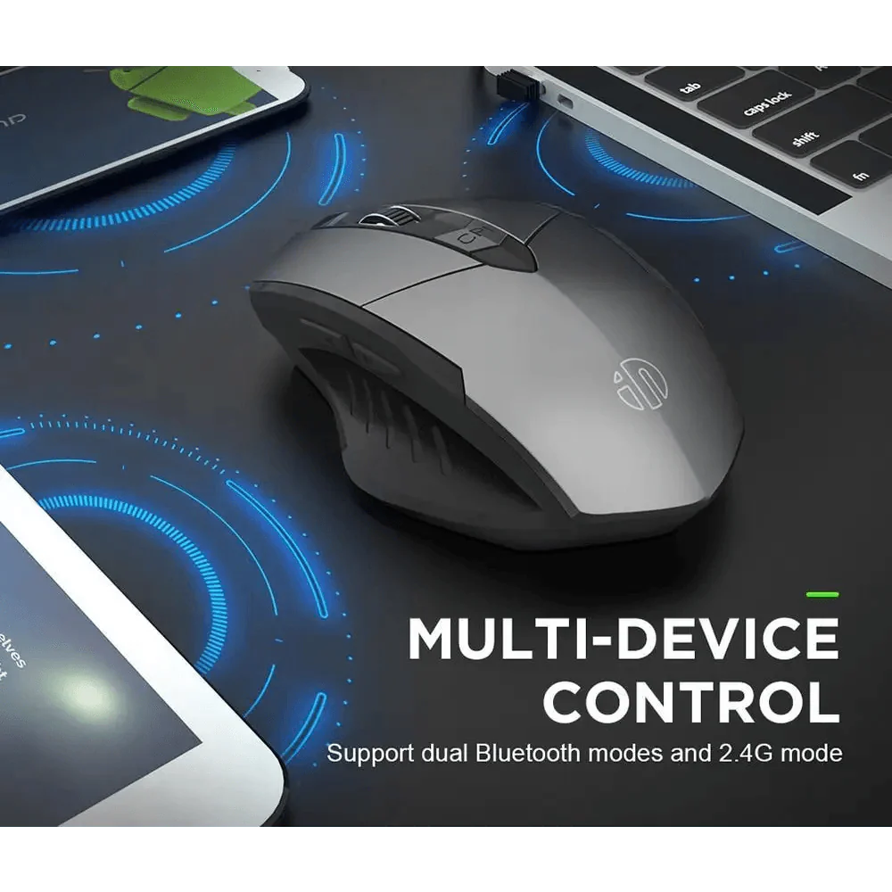 Wireless Design 2.4 GHz Ergonomic Mouse 1600 DPI USB Optical Bluetooth-Compatible Mouse Computer Gaming Mouse Stevvex