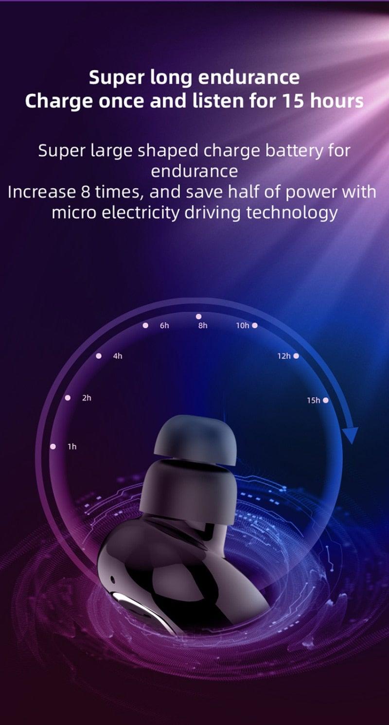 Wireless Earbuds Single Bluetooth-compatible Earphones Handsfree With Mic Waterproof Sport Stereo Headset Updated Design with Industry Leading Sound & Improved Comfort, Long Wireless Range, Stevvex