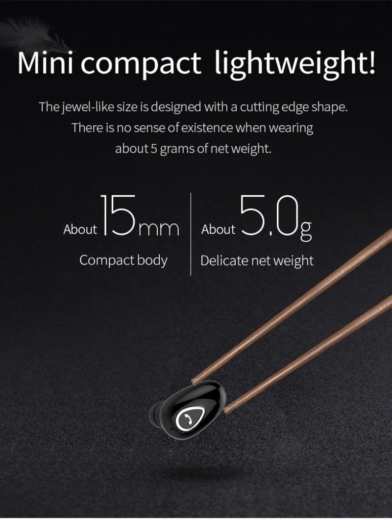 Wireless Earbuds Single Bluetooth-compatible Earphones Handsfree With Mic Waterproof Sport Stereo Headset Updated Design with Industry Leading Sound & Improved Comfort, Long Wireless Range, Stevvex