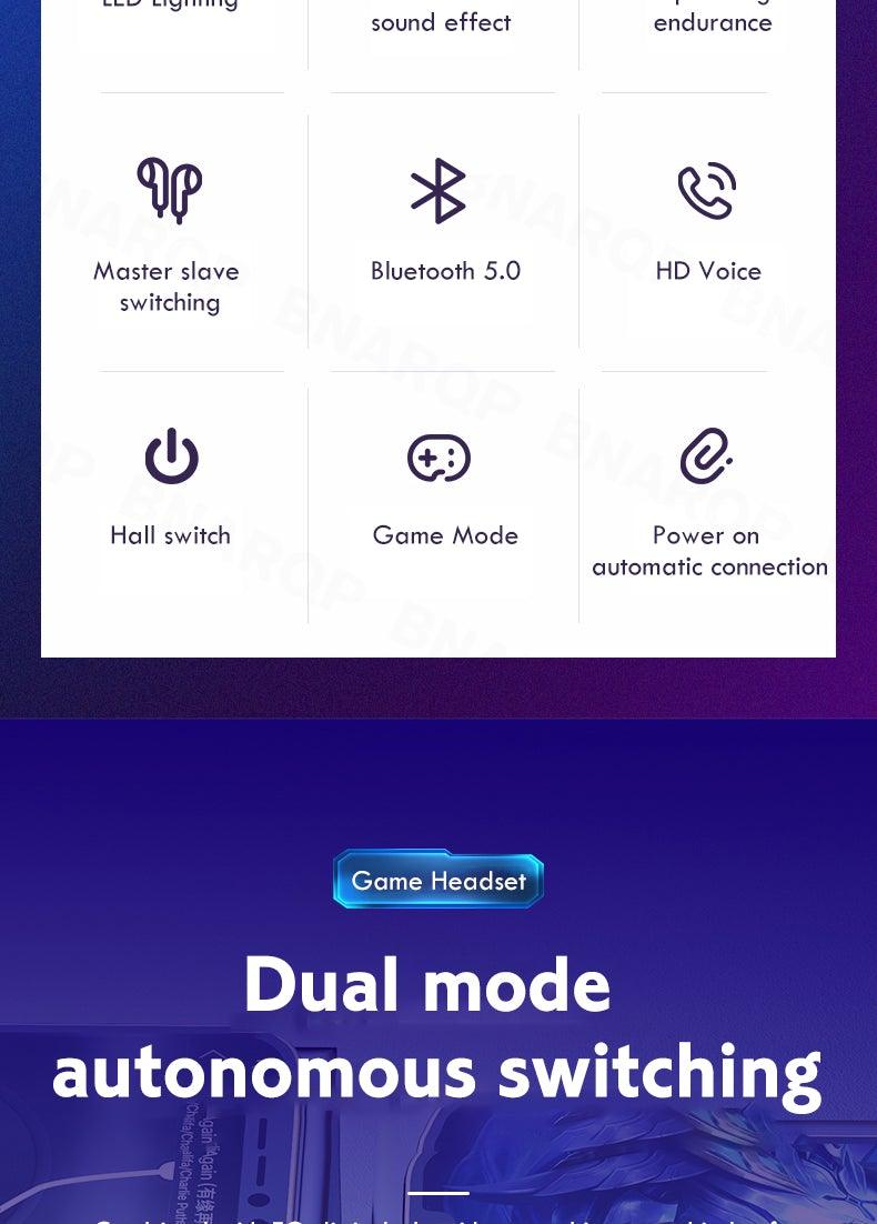 Wireless Earbuds Touch Control Earphone No Delay Noise Reduction Bluetooth Headphone Gaming Headset y Lewith Mic Updated Design with Industrading Sound & Improved Comfort, Long Wireless Range, Up to 24 Hours of Talk Time Stevvex