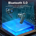 Wireless Earbuds Touch Control Earphone No Delay Noise Reduction Bluetooth Headphone Gaming Headset y Lewith Mic Updated Design with Industrading Sound & Improved Comfort, Long Wireless Range, Up to 24 Hours of Talk Time Stevvex