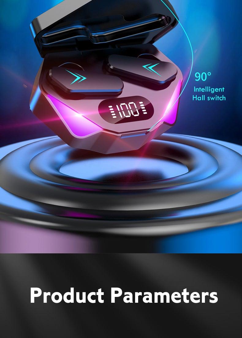 Wireless Earbuds Touch Control Earphone No Delay Noise Reduction Bluetooth Headphone Gaming Headset y Lewith Mic Updated Design with Industrading Sound & Improved Comfort, Long Wireless Range, Up to 24 Hours of Talk Time Stevvex