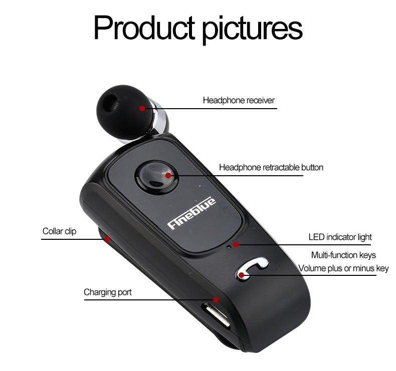 Wireless Earphone Bluetooth Handsfree Earbuds Headset Calls Remind Vibration Wear Clip Driver For Phone With Mic  Wireless Bluetooth Headphones With Microphone Excellent Playtime Neckband Bluetooth Headphones Running Wireless Unique Earbuds For Business Stevvex