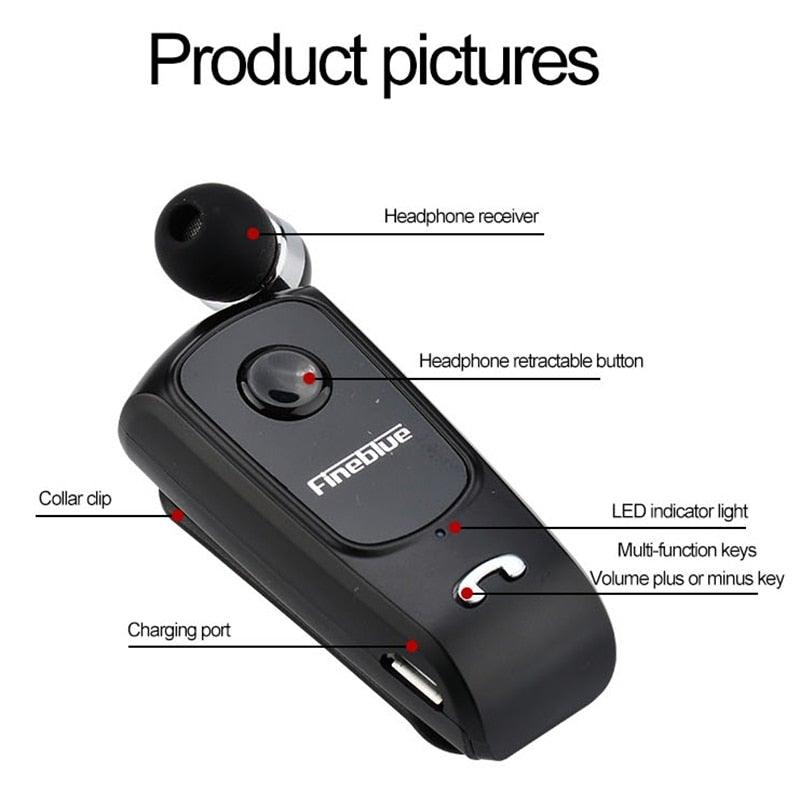 Wireless Earphone Bluetooth Handsfree Earbuds Headset Calls Remind Vibration Wear Clip Driver For Phone With Mic  Wireless Bluetooth Headphones With Microphone Excellent Playtime Neckband Bluetooth Headphones Running Wireless Unique Earbuds For Business Stevvex