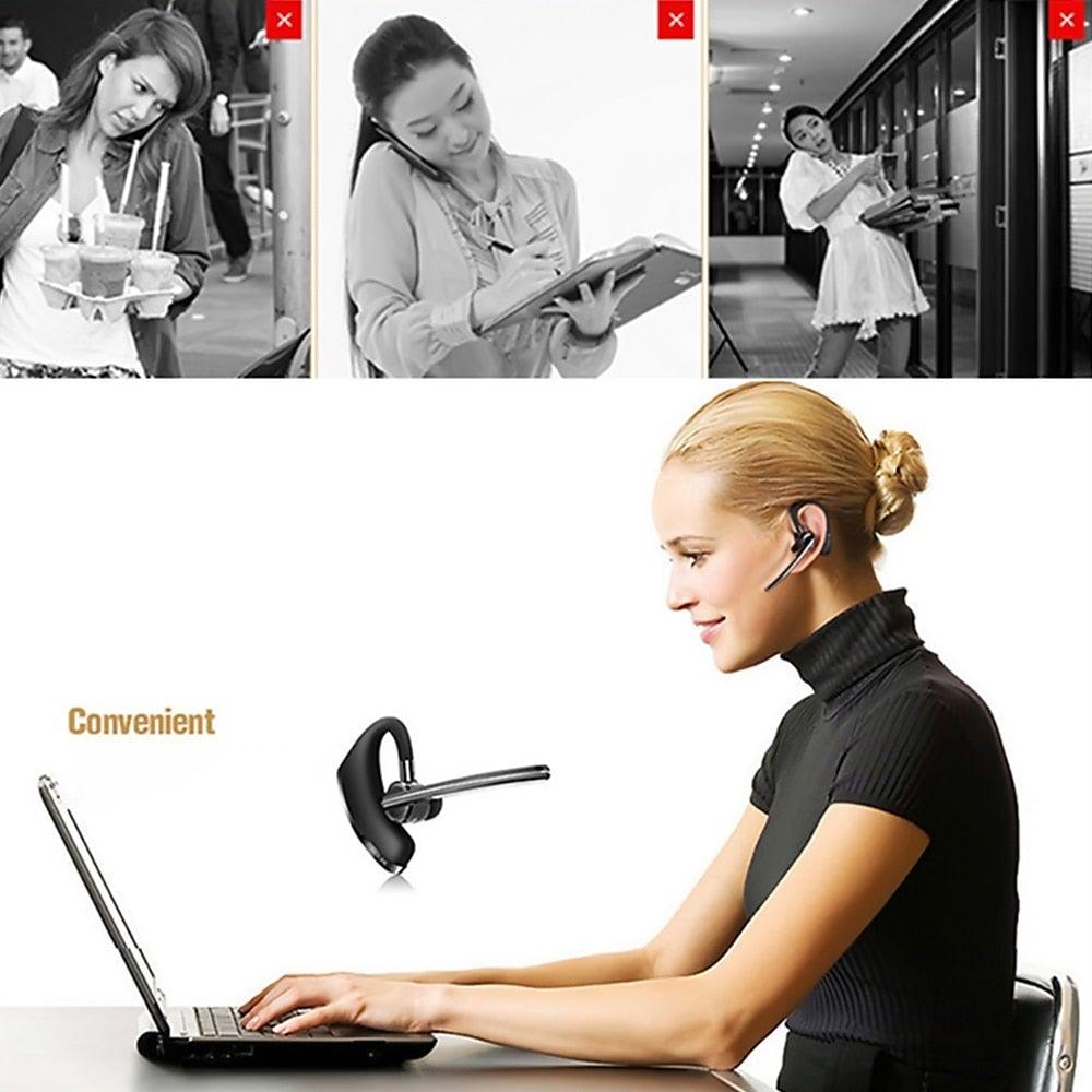 Wireless Earphonenduction Open-Ear Bluetooth Headphones Includes Sticker Pack  Business Headset Handsfree Call Headphone Driving Sports Earbud With Mic headset Bass Earphones Stevvex
