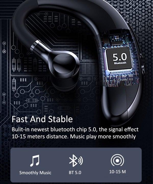 Wireless Earphones With Microphone For All Smartphones, Hands-free Sports Headphones with Bluetooth Connection and Microphone Stevvex