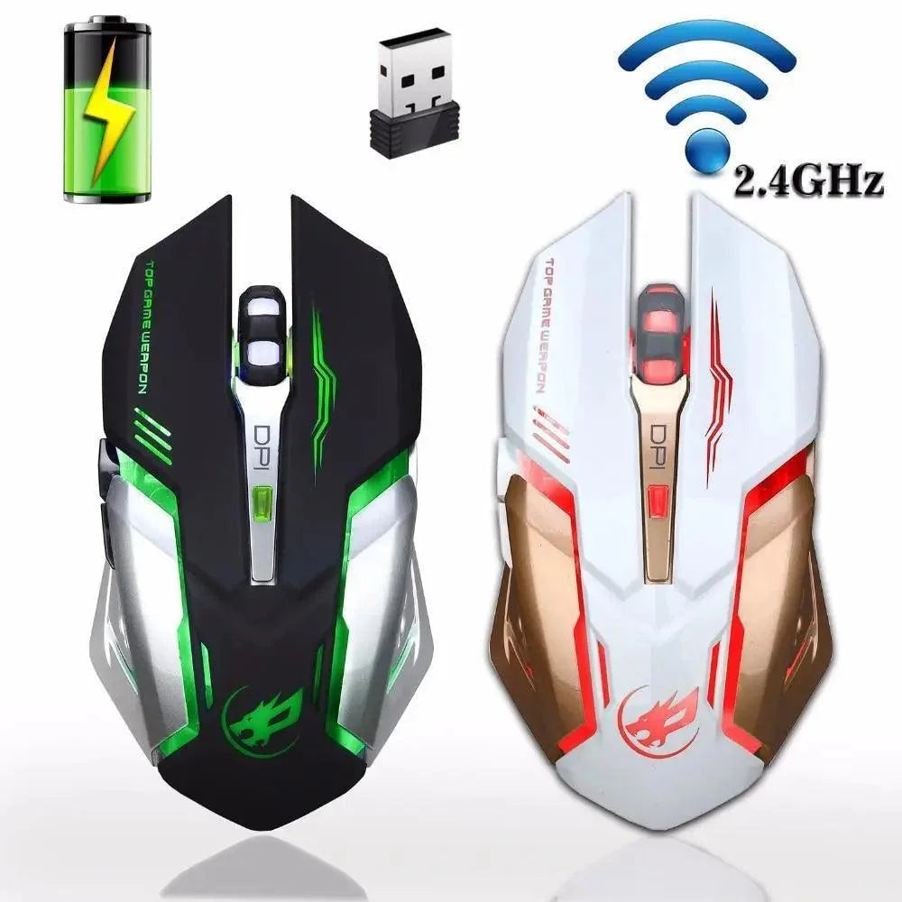 Wireless Gaming Mouse Backlight USB Optical Gamer Computer Mice Laptop Wireless DPI Mice Stevvex