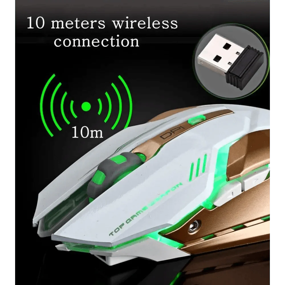 Wireless Gaming Mouse Backlight USB Optical Gamer Computer Mice Laptop Wireless DPI Mice Stevvex