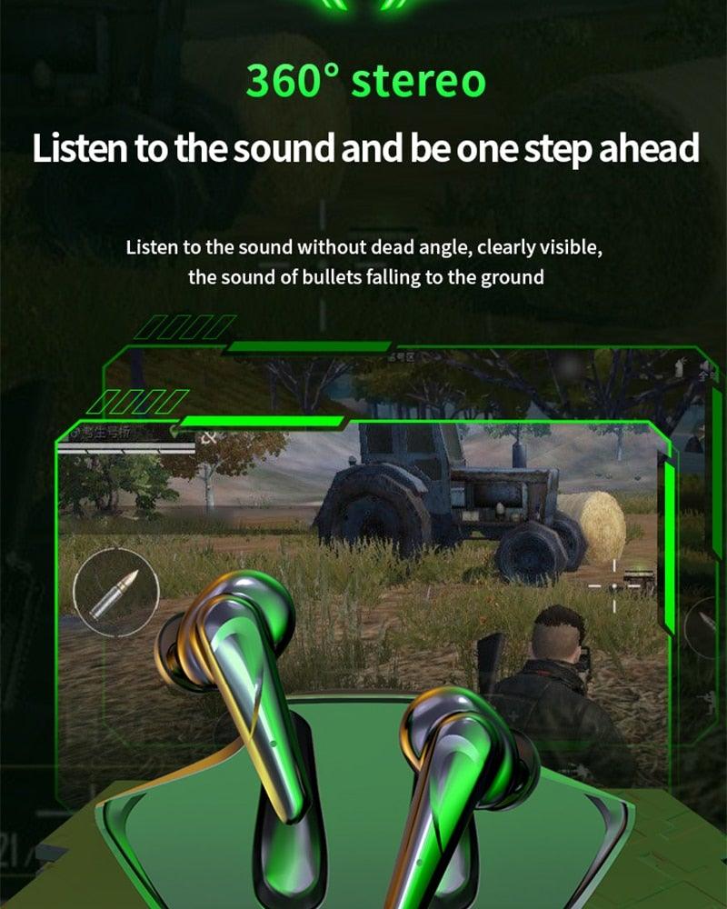 Wireless Headphones Noise Canceling Waterproof Gaming Headsets 9D Stereo Sports Earphones With Microphones Sound Quality Wireless Charging Case In-Ear Headphones Wireless Bluetooth 5.1 Headset Deep Bass Soft Comfortable Secure Fit Earphones Stevvex