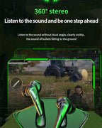 Wireless Headphones Noise Canceling Waterproof Gaming Headsets 9D Stereo Sports Earphones With Microphones Sound Quality Wireless Charging Case In-Ear Headphones Wireless Bluetooth 5.1 Headset Deep Bass Soft Comfortable Secure Fit Earphones Stevvex