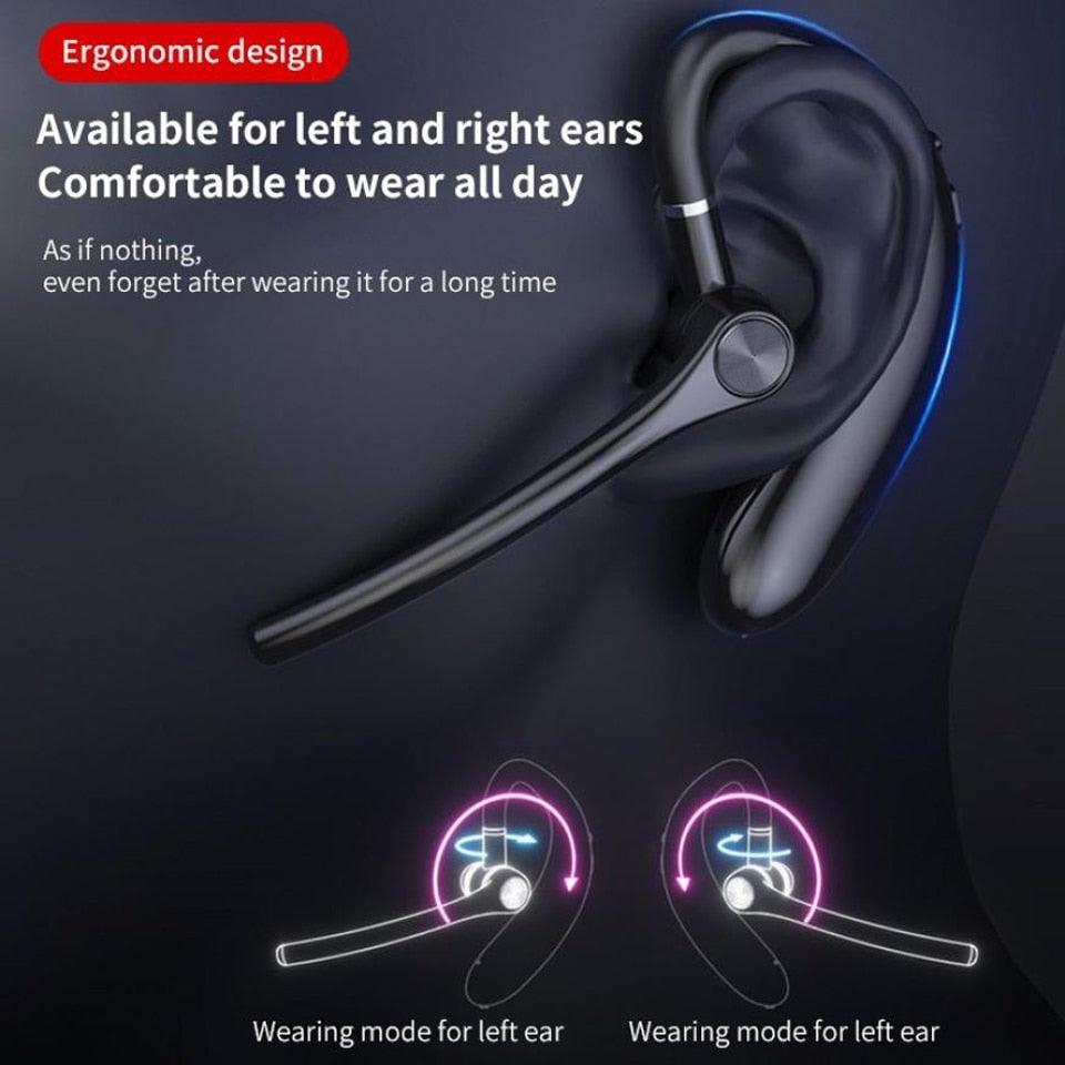 Wireless Headphones With Microphone Bluetooth Con Headset Earphones Updated Design with Industry Leading Sound & Improved Comfort, Long Wireless Range, Up to 24 Hours of Talk Time Stevvex