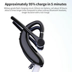 Wireless Headphones With Microphone Bluetooth Con Headset Earphones Updated Design with Industry Leading Sound & Improved Comfort, Long Wireless Range, Up to 24 Hours of Talk Time Stevvex