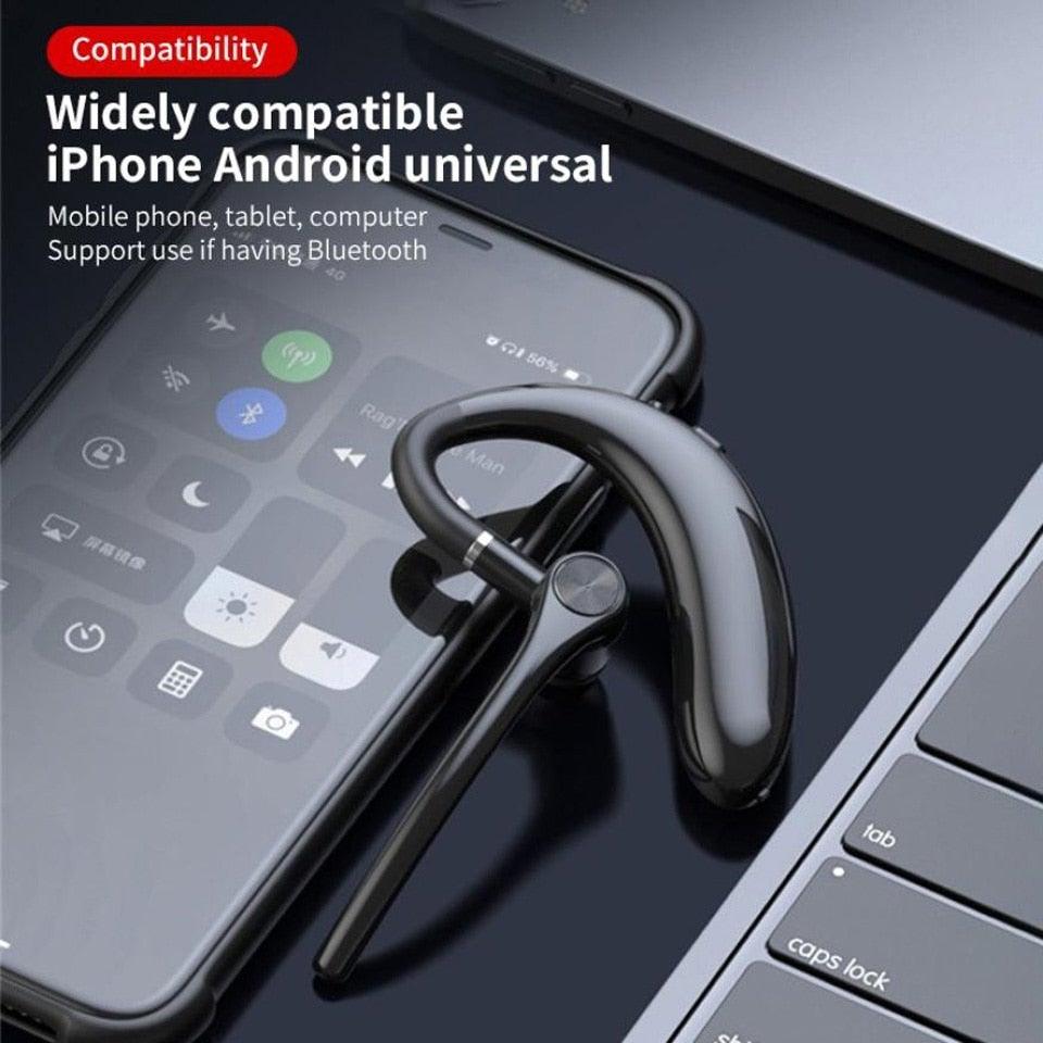 Wireless Headphones With Microphone Bluetooth Con Headset Earphones Updated Design with Industry Leading Sound & Improved Comfort, Long Wireless Range, Up to 24 Hours of Talk Time Stevvex