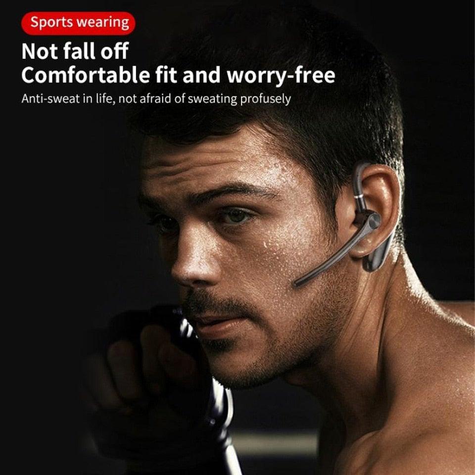 Wireless Headphones With Microphone Bluetooth Con Headset Earphones Updated Design with Industry Leading Sound & Improved Comfort, Long Wireless Range, Up to 24 Hours of Talk Time Stevvex