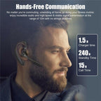 Wireless Headphones With Microphone Bluetooth Con Headset Earphones Updated Design with Industry Leading Sound & Improved Comfort, Long Wireless Range, Up to 24 Hours of Talk Time Stevvex