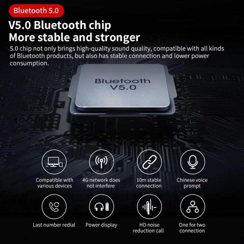 Wireless Headphones With Microphone Bluetooth Con Headset Earphones Updated Design with Industry Leading Sound & Improved Comfort, Long Wireless Range, Up to 24 Hours of Talk Time Stevvex