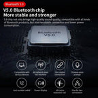 Wireless Headphones With Microphone Bluetooth Con Headset Earphones Updated Design with Industry Leading Sound & Improved Comfort, Long Wireless Range, Up to 24 Hours of Talk Time Stevvex