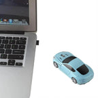 Wireless Mouse Blue Car Shaped Design 1600DPI Mouse USB Optical  Ergonomic 3D Sports Car Mice For Laptop Stevvex