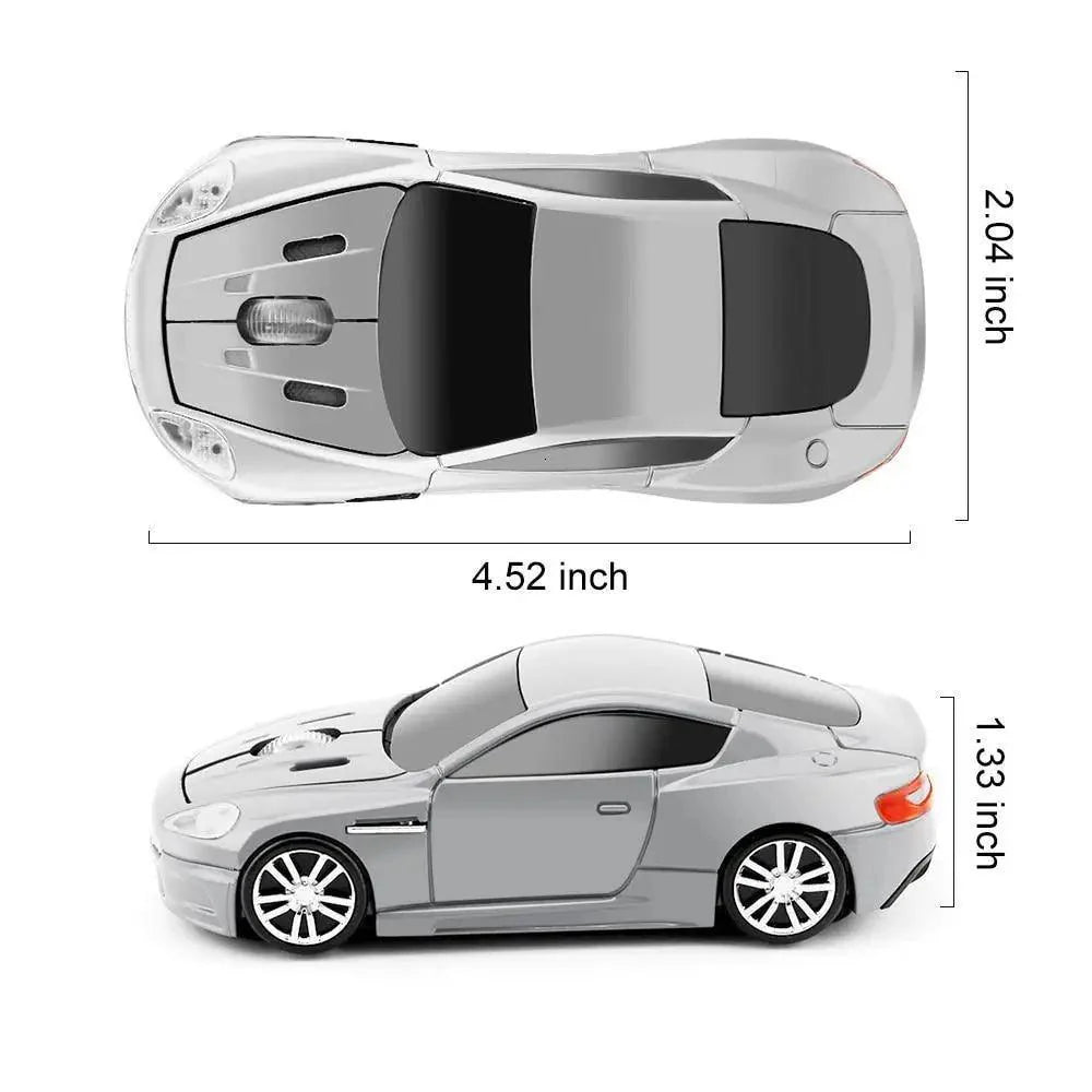 Wireless Mouse Blue Car Shaped Design 1600DPI Mouse USB Optical  Ergonomic 3D Sports Car Mice For Laptop Stevvex