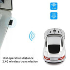 Wireless Mouse Blue Car Shaped Design 1600DPI Mouse USB Optical  Ergonomic 3D Sports Car Mice For Laptop Stevvex