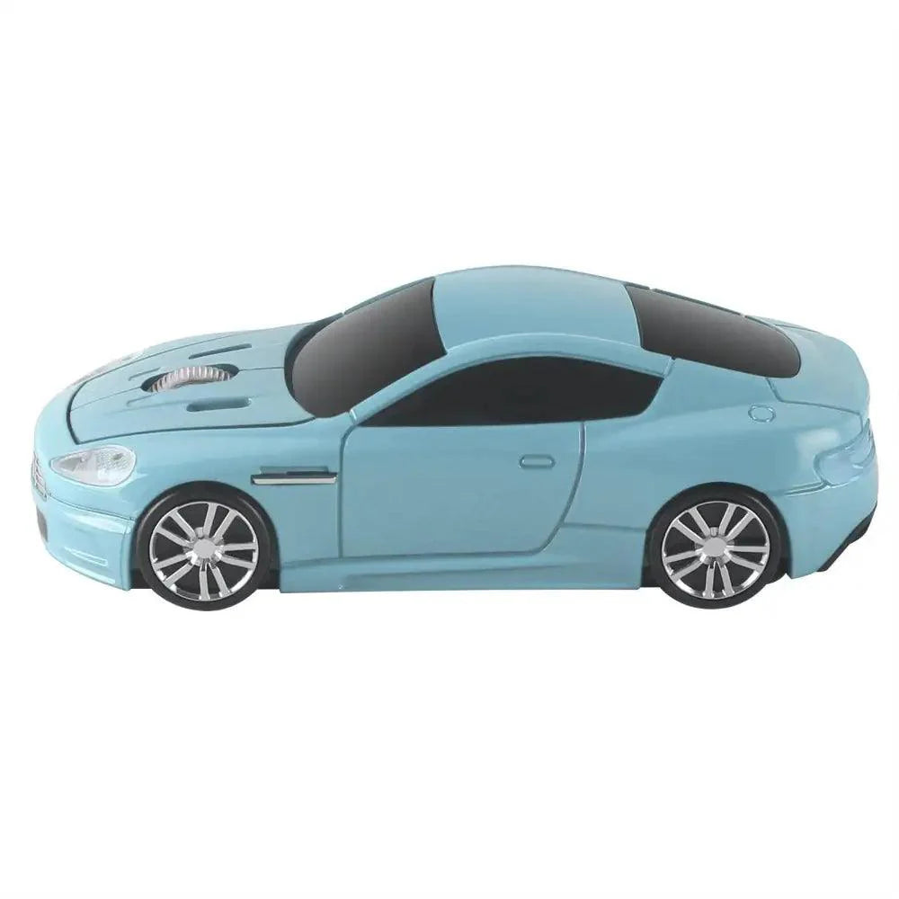 Wireless Mouse Blue Car Shaped Design 1600DPI Mouse USB Optical  Ergonomic 3D Sports Car Mice For Laptop Stevvex
