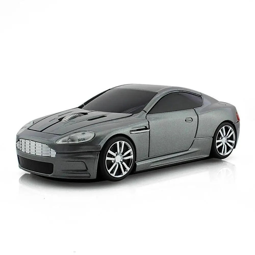Wireless Mouse Blue Car Shaped Design 1600DPI Mouse USB Optical  Ergonomic 3D Sports Car Mice For Laptop Stevvex