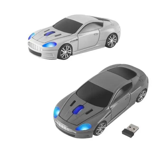 Wireless Mouse Blue Car Shaped Design 1600DPI Mouse USB Optical  Ergonomic 3D Sports Car Mice For Laptop Stevvex
