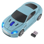 Wireless Mouse Blue Car Shaped Design 1600DPI Mouse USB Optical  Ergonomic 3D Sports Car Mice For Laptop Stevvex