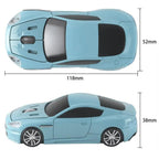 Wireless Mouse Blue Car Shaped Design 1600DPI Mouse USB Optical  Ergonomic 3D Sports Car Mice For Laptop Stevvex