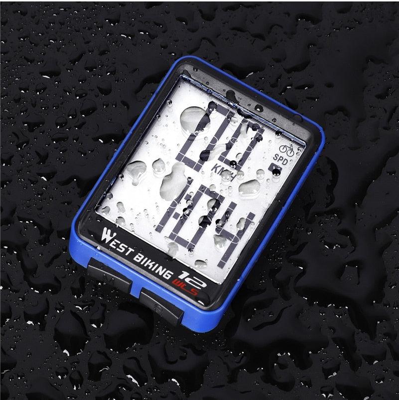 Wireless Wired Bike Computer Backlight Speedometer Odometer Rainproof Cycling Stopwatch Road Bicycle Computer Multifunction With Extra Large LCD Backlight Display Waterproof Design Stevvex