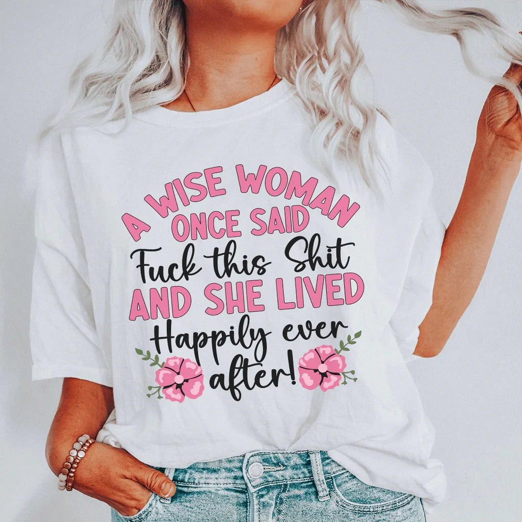Wise Woman Tee Peachy Sunday