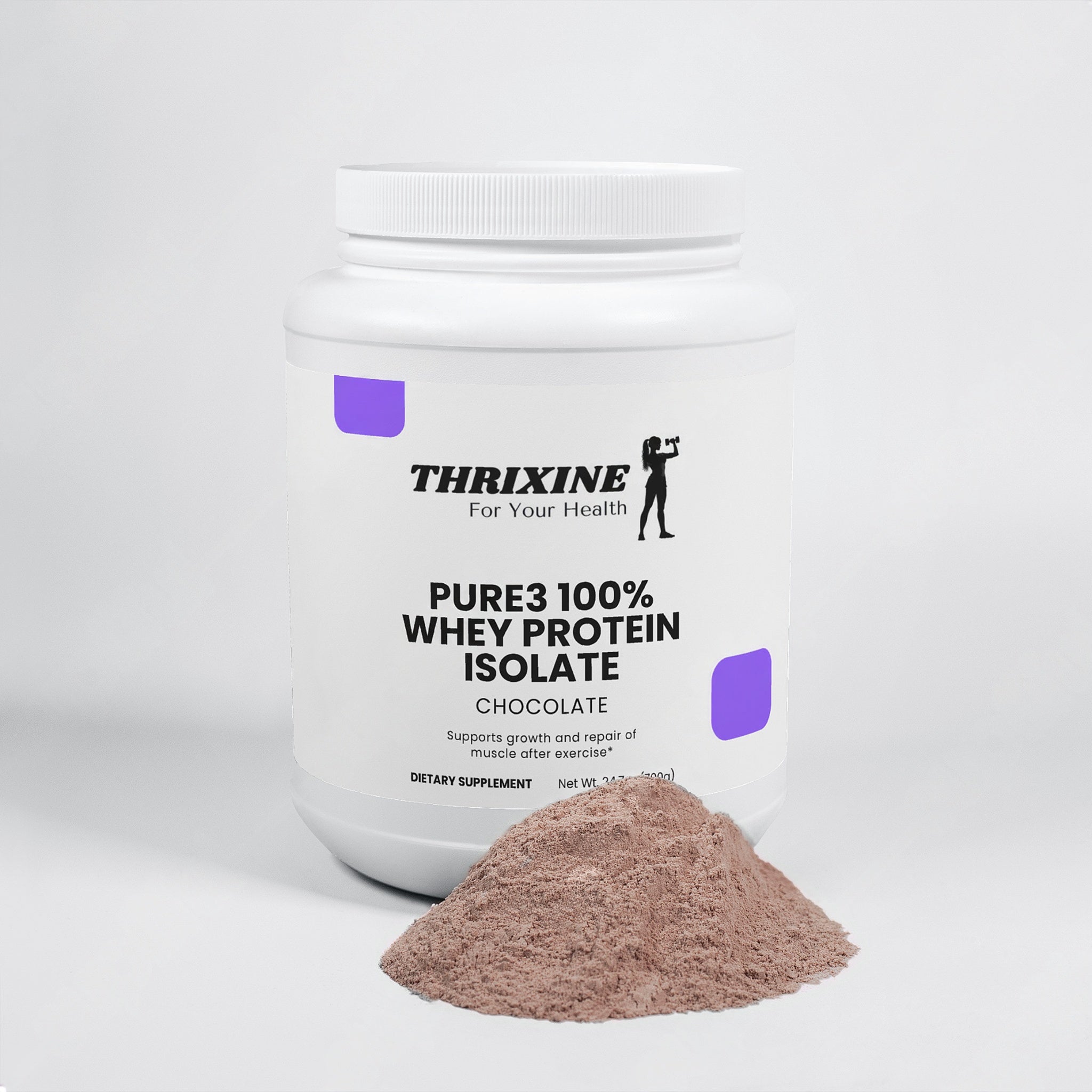 Pure3 100% Whey Protein Isolate (Chocolate) THRIXINE