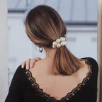 Woman Big Pearl Hair Ties Fashion Korean Style Hairband Scrunchies Girls Ponytail Holders Rubber Band Hair Accessories Ponytail Holder Accessories for Women And Girls