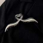 Woman Novelty Minimalist Dainty Design Irregular Hairpins Punk Style Metal Silver Hair Claws Barrettes Women Hair Accessories Hair Clips Hairgrip Stevvex