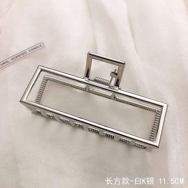 Woman Novelty Minimalist Dainty Design Irregular Hairpins Punk Style Metal Silver Hair Claws Barrettes Women Hair Accessories Hair Clips Hairgrip Stevvex