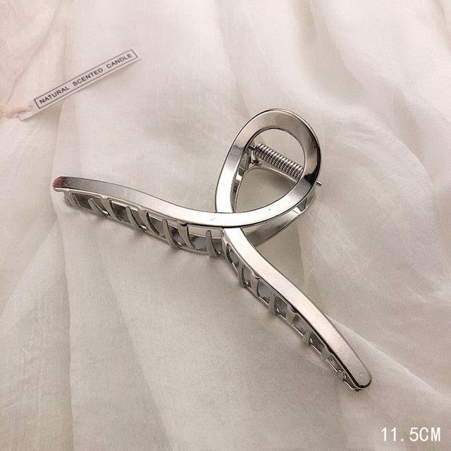 Woman Novelty Minimalist Dainty Design Irregular Hairpins Punk Style Metal Silver Hair Claws Barrettes Women Hair Accessories Hair Clips Hairgrip Stevvex